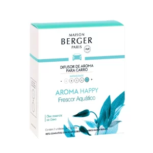 Refil para Difusor de Carros Maison Berger Aroma Happy Frescor Aquático