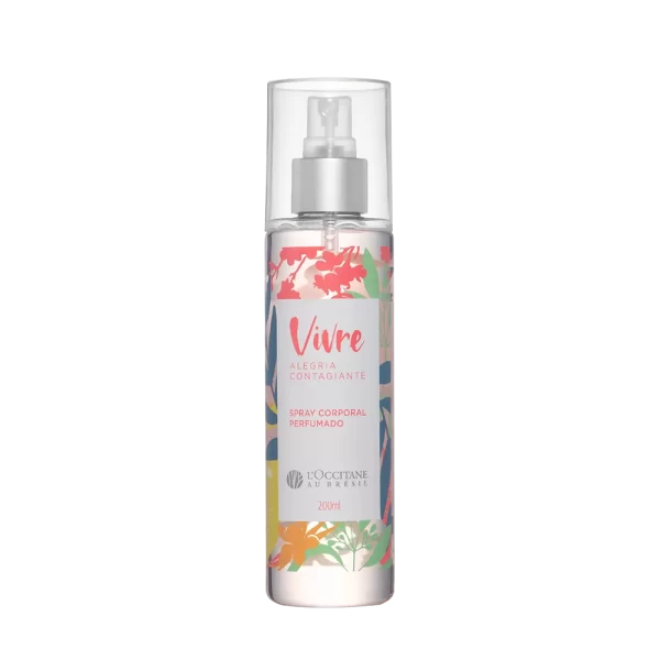 Spray Corporal Perfumado Vivre Loccitane Brasil Alegria Contagiante 200ml