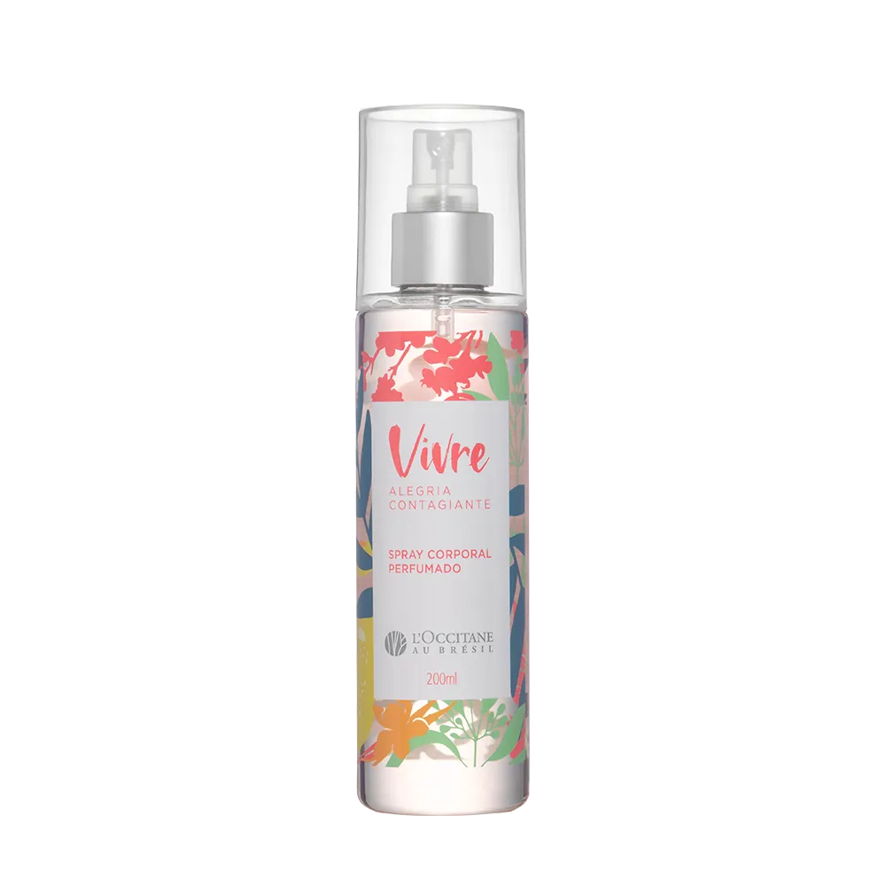 Spray Corporal Perfumado Vivre Loccitane Brasil Alegria Contagiante 200ml