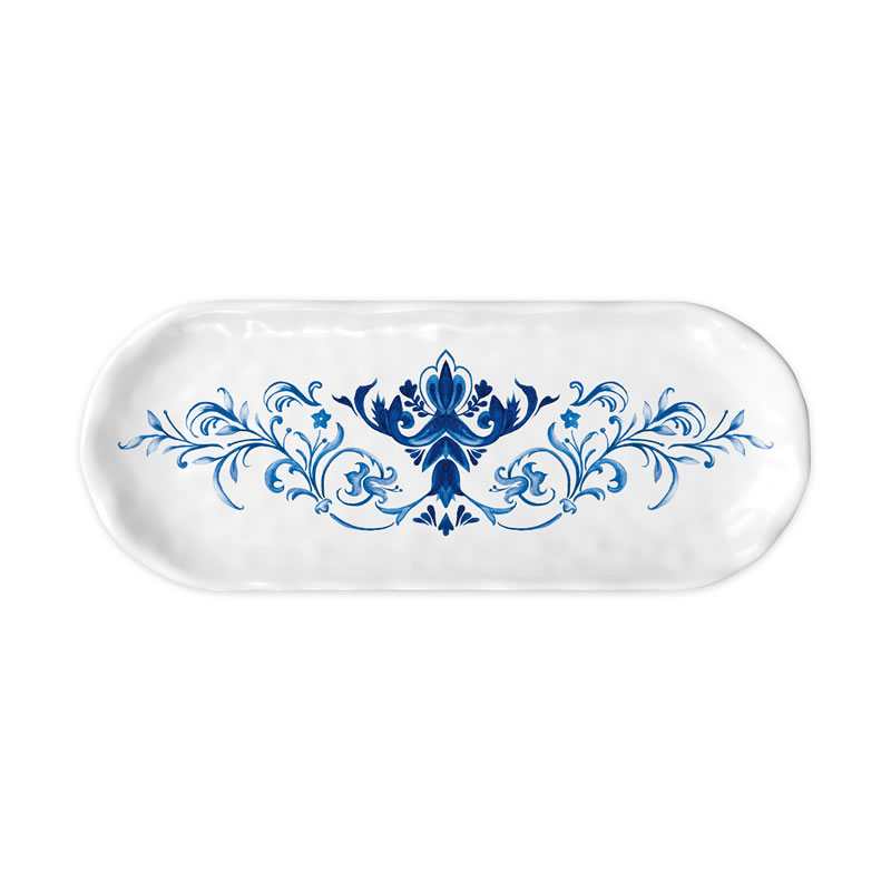 Bandeja Pequena em Melamina Michel Design Indigo Sea