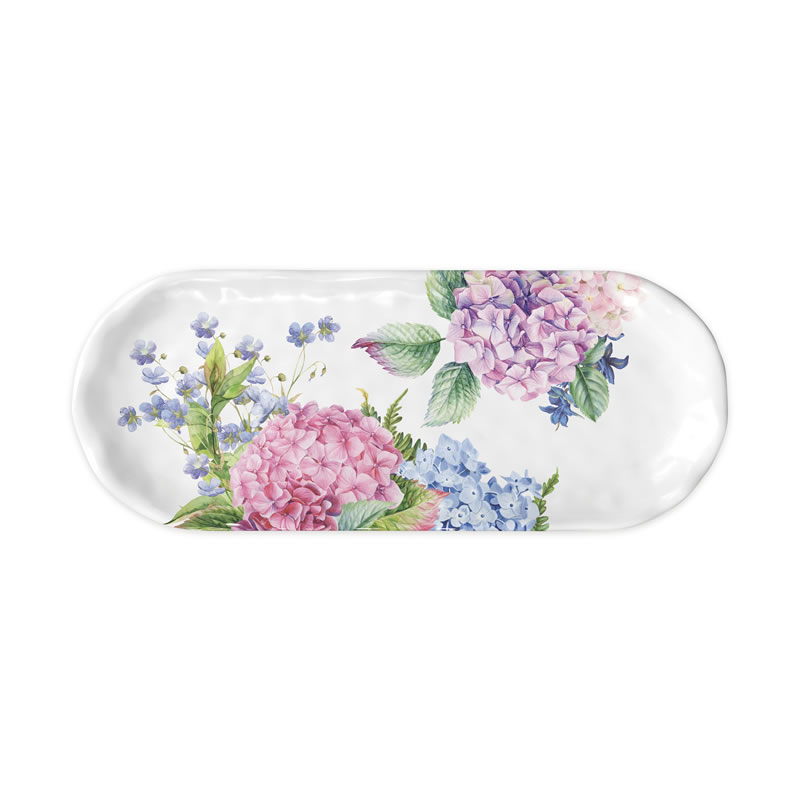 Bandeja Pequena em Melamina Michel Design Wild Hydrangea