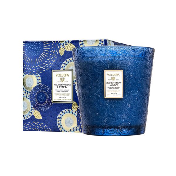 Vela Pedestal Voluspa Mediterranean Lemon 80Horas