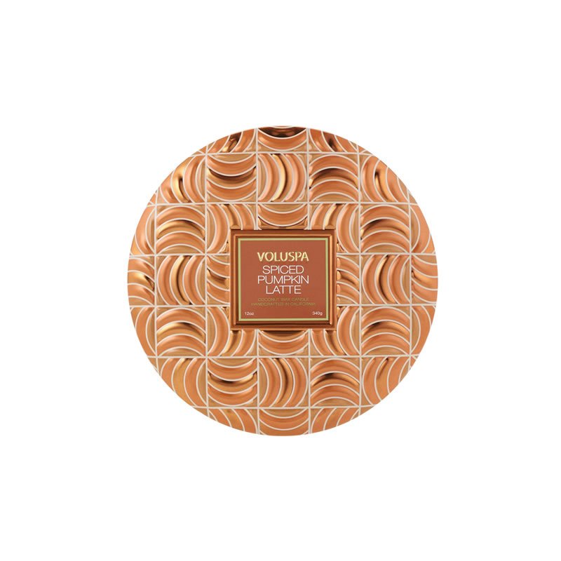 Vela Voluspa Lata Spiced Pumpkin Latte 60H