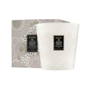 Vela Voluspa Pedestal Tahitian Coconut Vanilla 80H