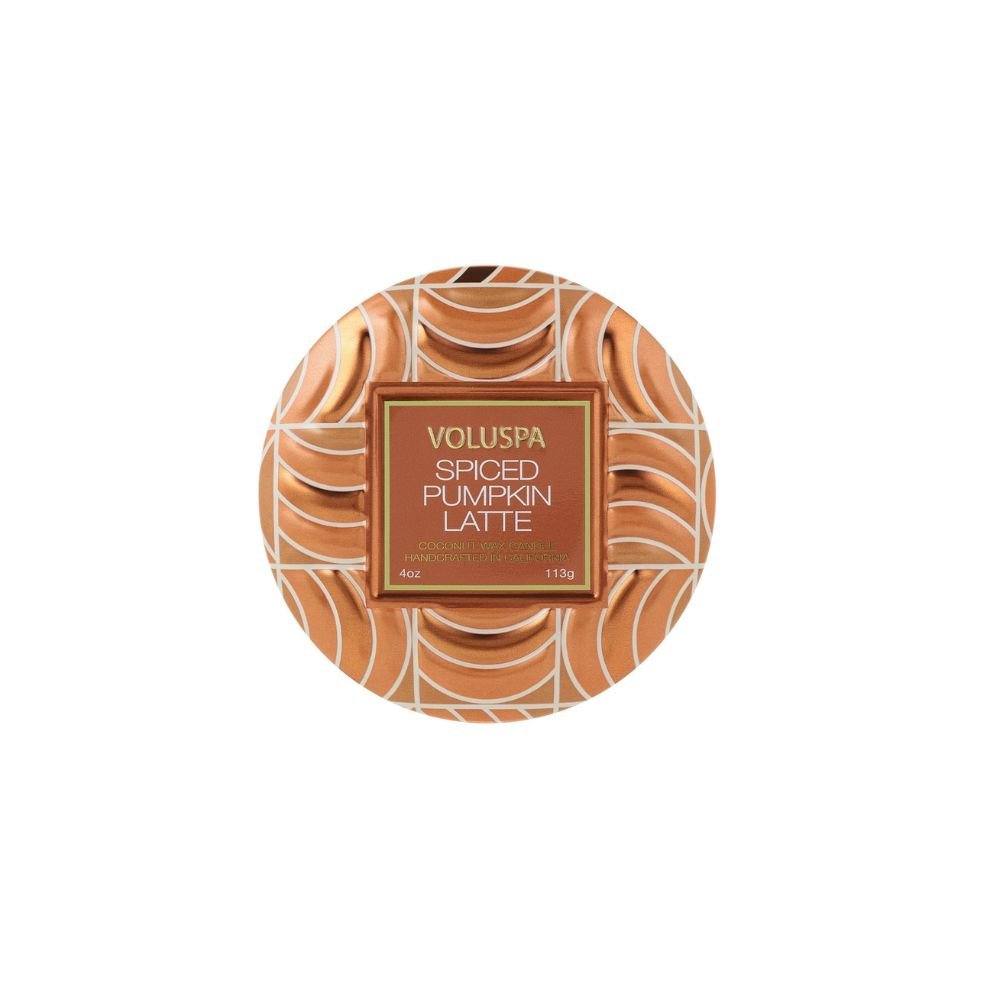 Vela Voluspa Lata Spice Pumpkin Latte 25H
