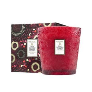 Vela Voluspa Pedestal Goji Tarocco Orange 80H