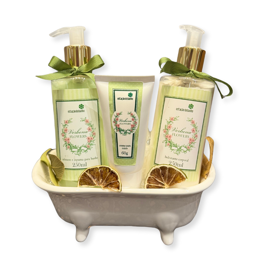 kit Banheira Estação do banho Verbena