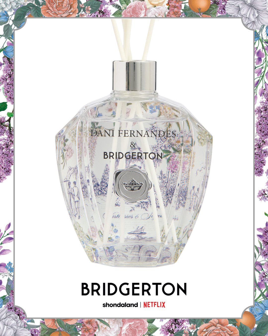 Difusor Ambiente Bridgerton Dani Fernades Hortênsias e Segredos 250ml