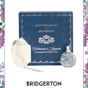 Kit Gesso + Aromatizador Bridgerton Dani Fernandes Hortênsias e Segredos