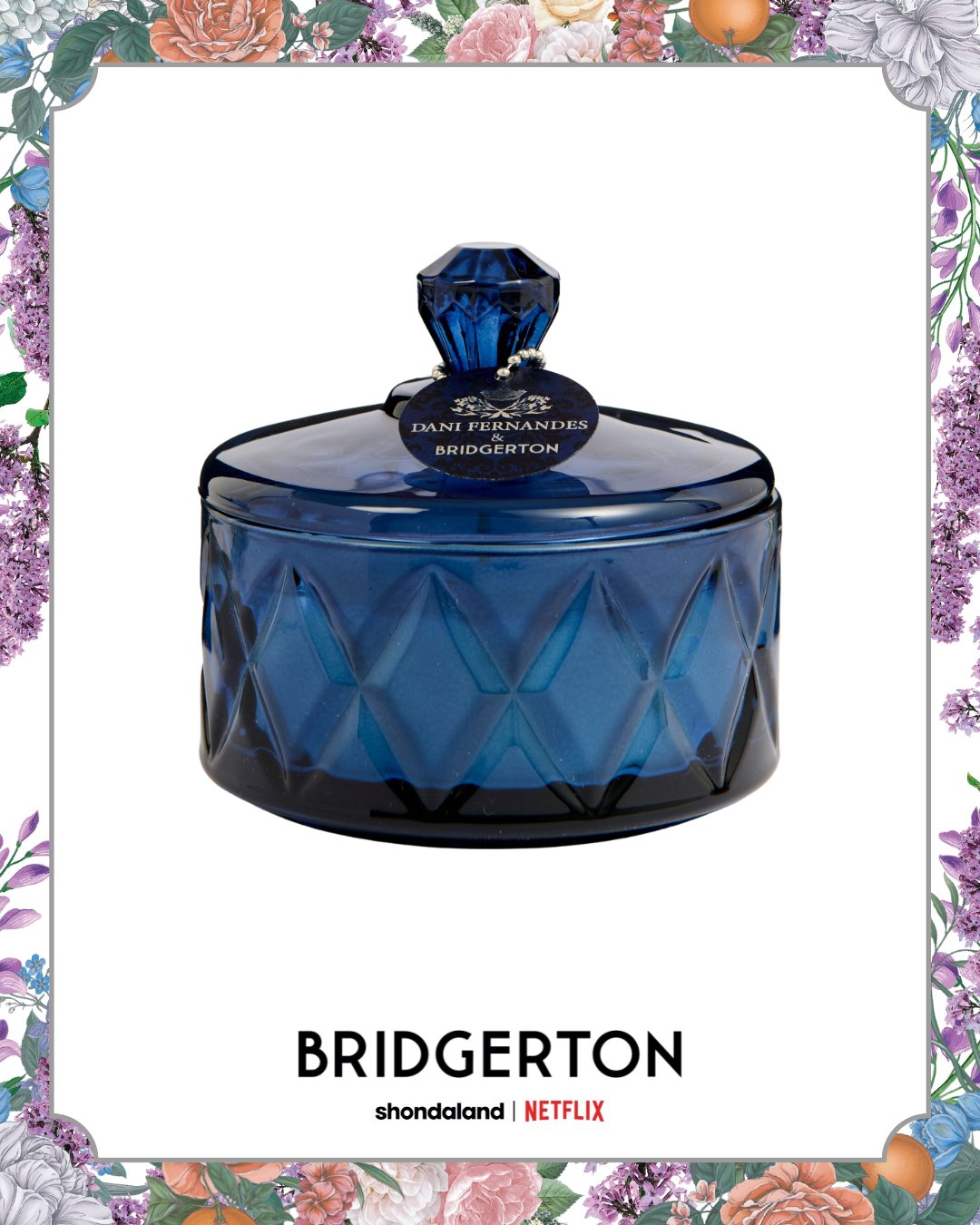 Vela Perfumada Bridgerton Dani Fernandes Hortênsias e Segredos 190gr