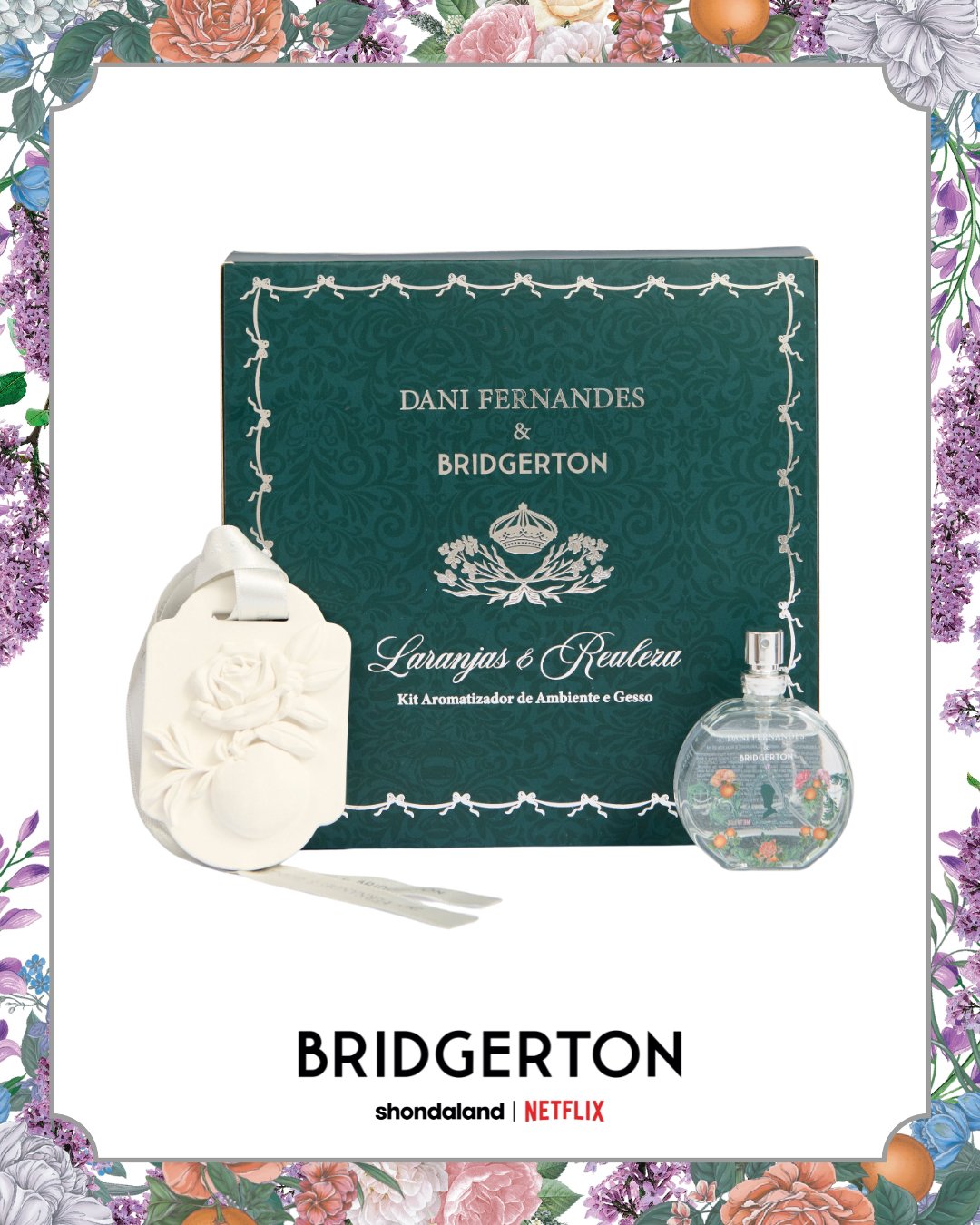 Kit Gesso + Home Spray Dani Fernandes Laranjas e Realezas