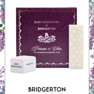 Kit Difusor Elétrico +Barra Cera Dani Fernades Peônias e Chás