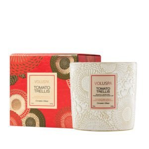 Vela Pote Cerâmica Voluspa Tomate Trellis 60H